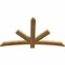 Ekena Millwork Alberta Rough Sawn Timber Gable Bracket, Western Red Cedar, 60"W x 35"H x 2"D x 4"F, 14/12 Pitch GBW060X35X0204ALB00RWR - alternate 3